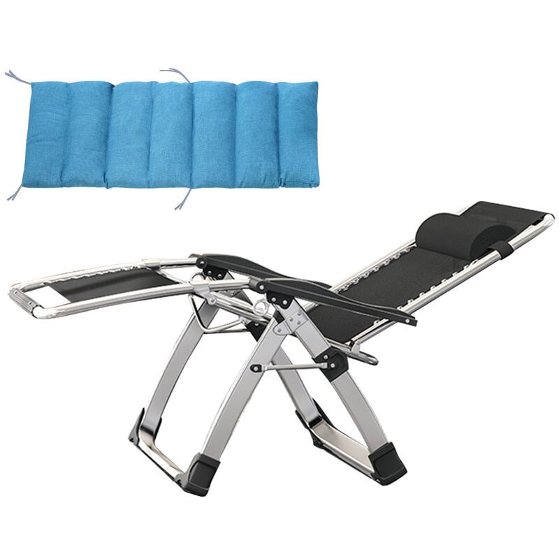 DoCred Zero Gravity Chair Folding Chaise Lounge Chair Patio Lawn Chair Outdoor Adjustable Recliner with Cushion and Cup Holder