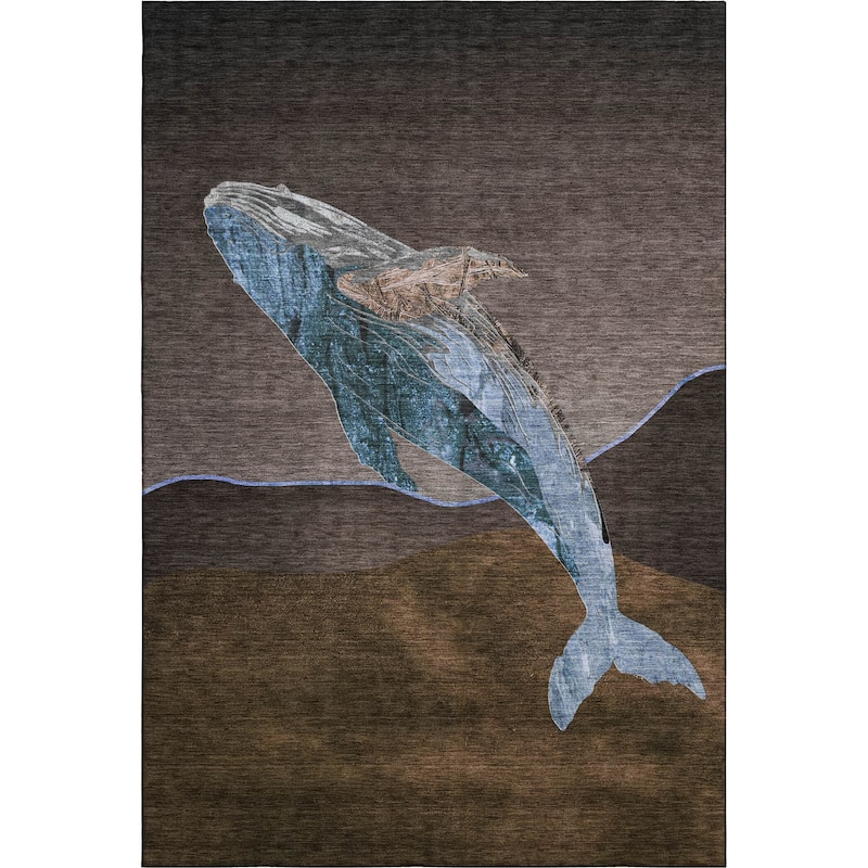 Premium Washable Super Soft Modern Whale Mayfield Rug