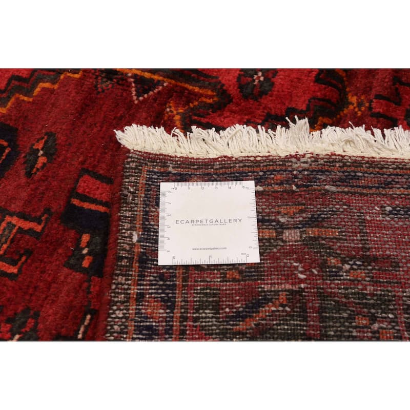 ECARPETGALLERY Hand-knotted Andelz Red Wool Rug - 4'7 x 6'5