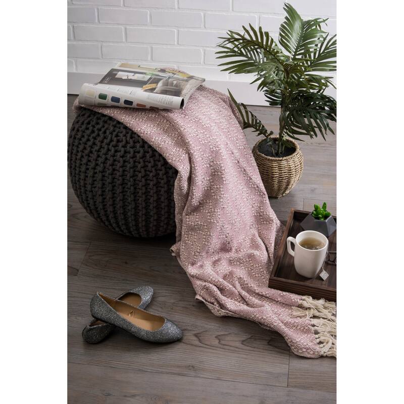 DII Slub Stripe Decorative Throw