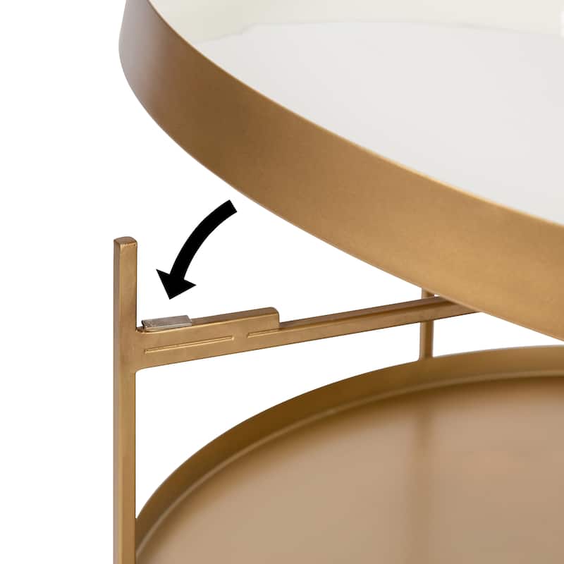 Kate and Laurel Nira Metal Coffee Table