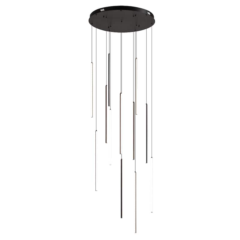 Contemporary Touch LED Drop Integrated Stairway Lighting Chandelier