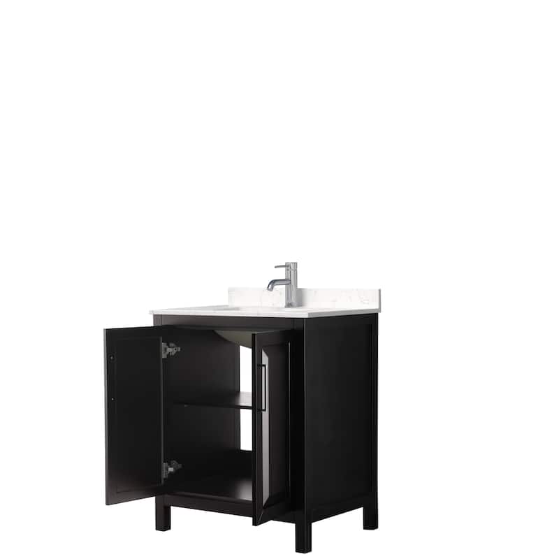 Daria 30 Inch Single Vanity, Cultured Marble Top