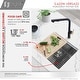 preview thumbnail 21 of 26, STYLISH 22 inch Stainless Steel 16G Workstation Undermount Kitchen Sink - 22" x 19" x 10"