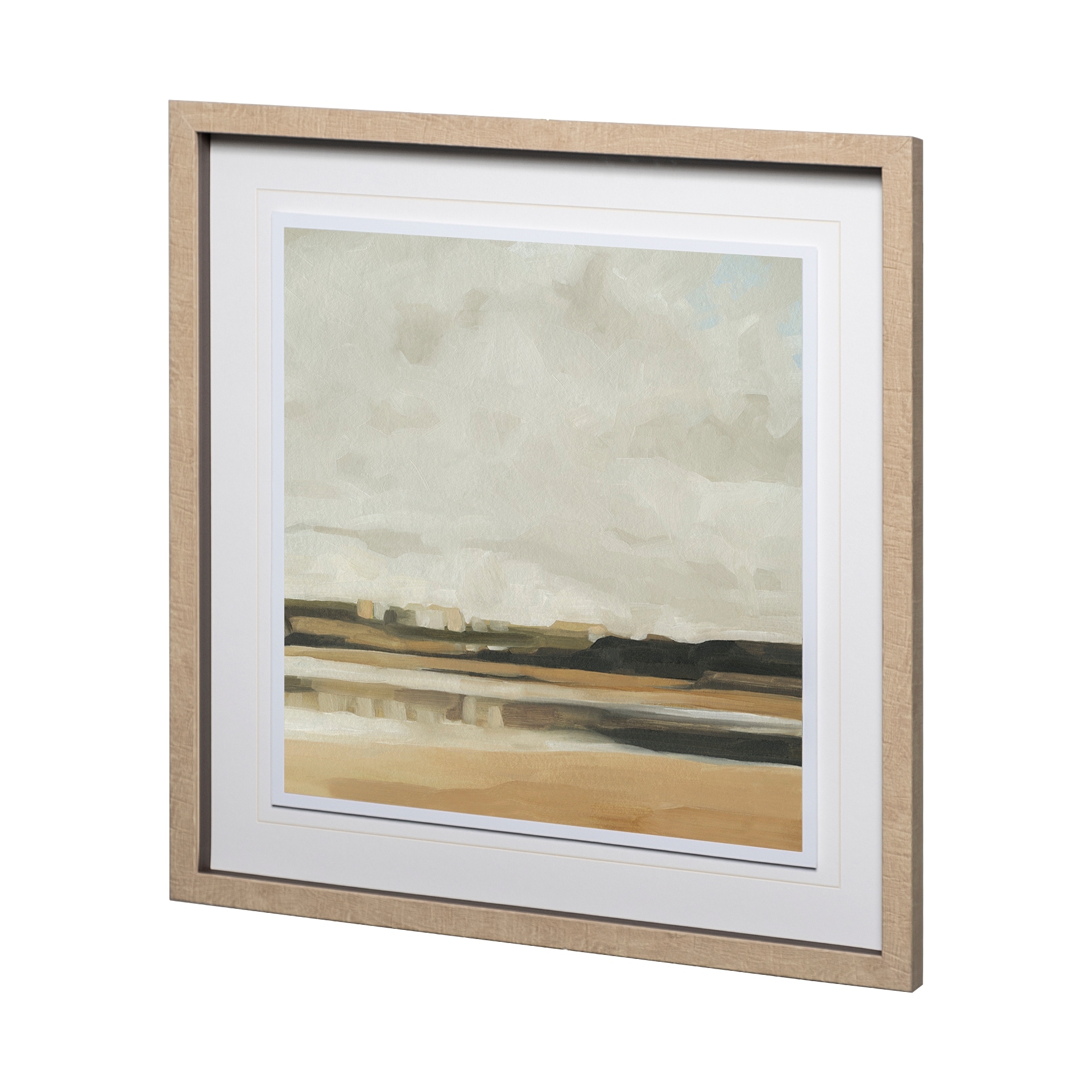 Mercana Wattwanderung II by Emma Scarvey a Framed Art Print Matted under Glass