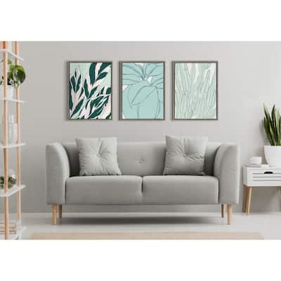 Kate and Laurel Sylvie Cacti Garden Framed Canvas by Alicia Schultz