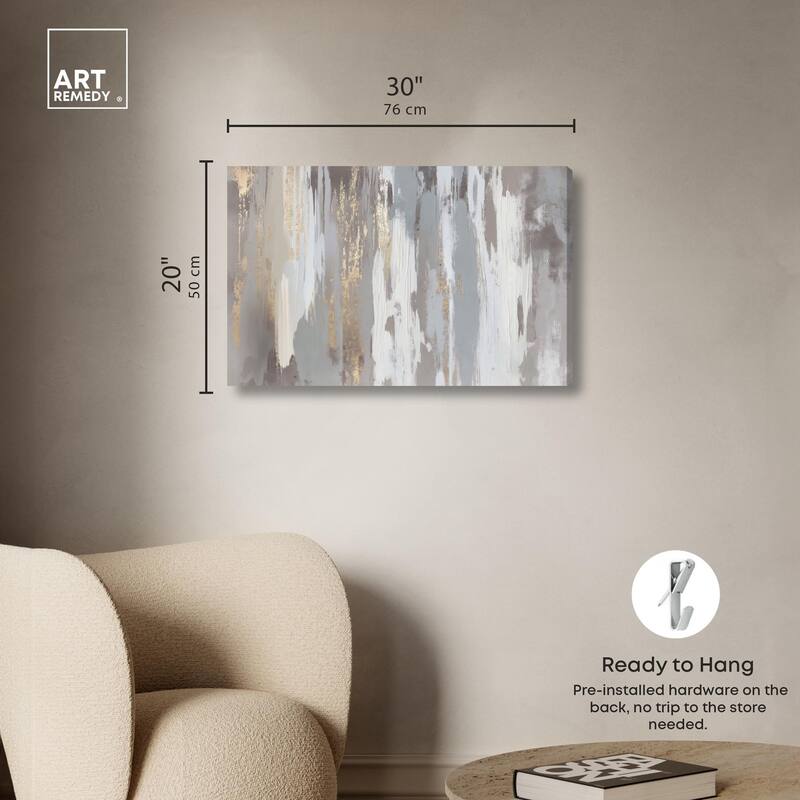 Flooding Gold II Canvas by Art Remedy, Gallery Wrapped