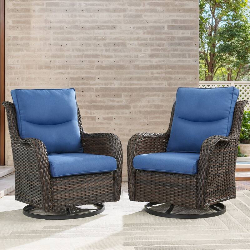 Pocassy 22x25x4 Inch Cushion for Outdoor Swivel Chairs Sofa Set