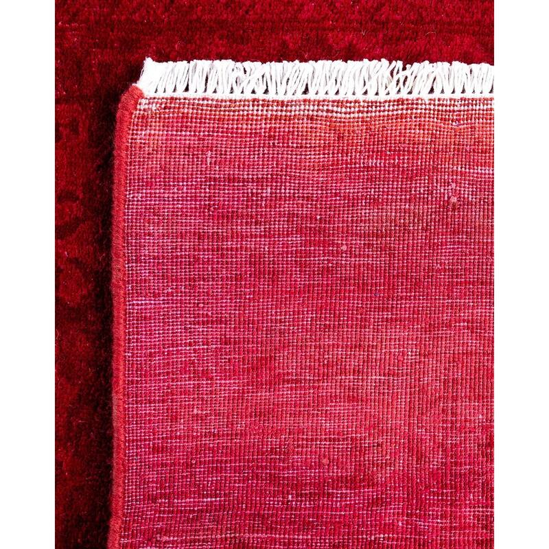 Overdyed, One-of-a-Kind Hand-Knotted Area Rug - Rust - 2' 8" x 3' 8"