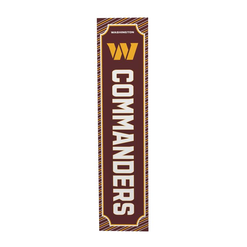 47" Double Sided Seasonal Porch Leaner, Washington Commanders - 47" x 11.25"