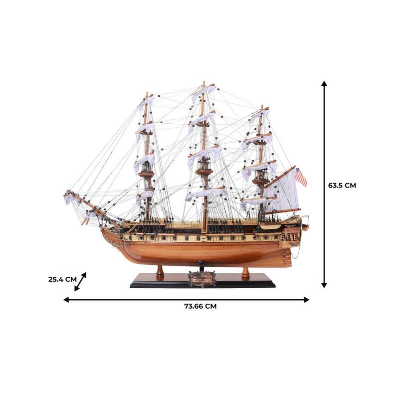 Ultimate USS Constitution Combo: A Model Ship and Classic Hat