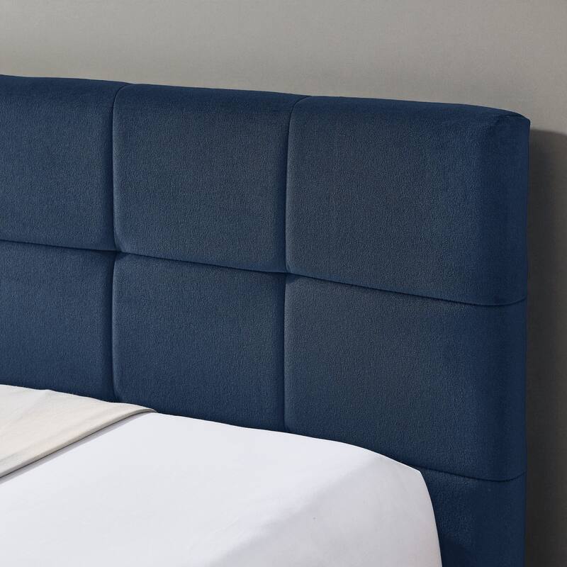 Full Size Velvet Upholstered Tufted Daybed Frame with Backrest and Armrest, Mid-Century Sofa Bed for Bedroom or Living Room