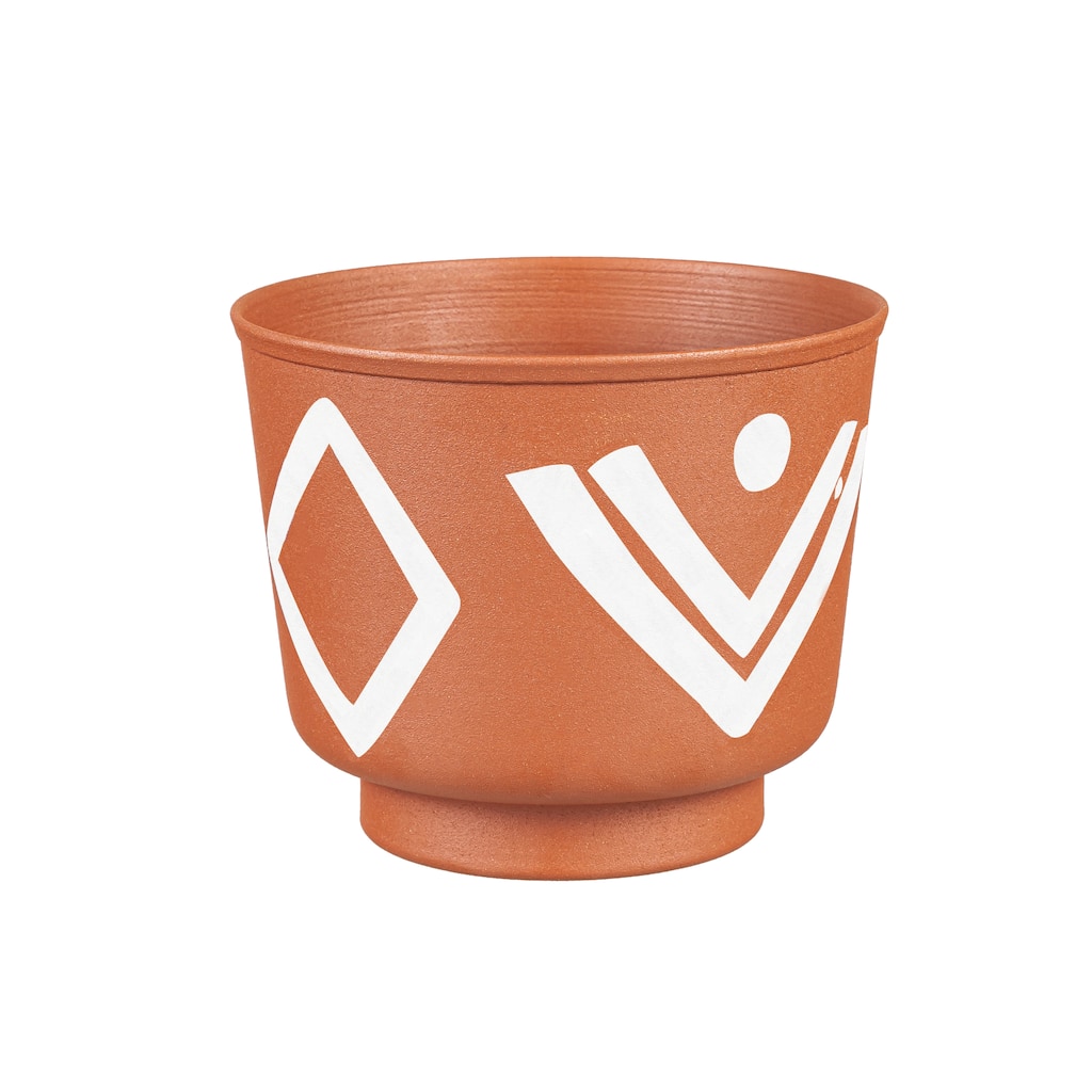 5" Diamond Print Terracotta Planter