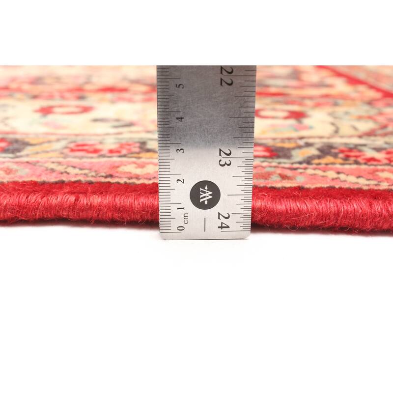 ECARPETGALLERY Hand-knotted Kayseri Beige Wool Rug - 4'3 x 7'3