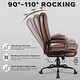 preview thumbnail 6 of 11, Bossin Big and Tall Office Chair High Back Executive Chair Ergonomic Adjustable Executive Leather Chair,400lbs