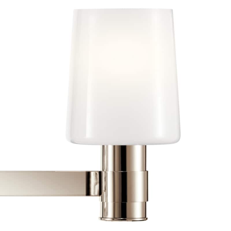 Adani 30 in. 4-Light Bathroom Vanity Light with Opal Glass