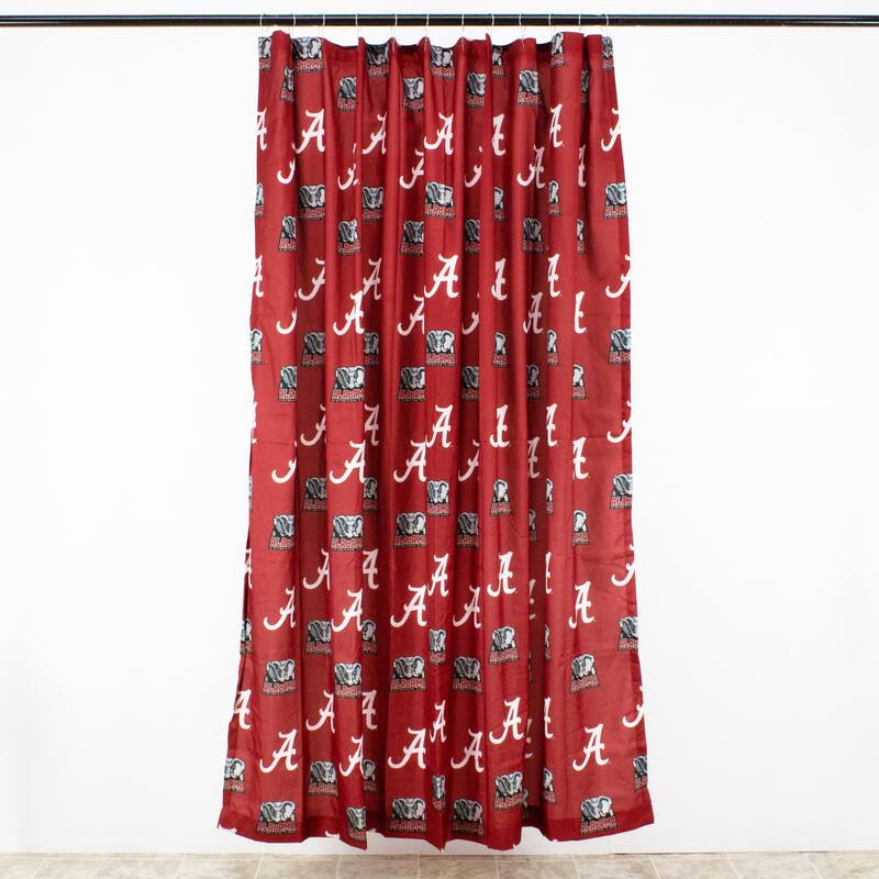 Alabama Crimson Tide Printed Shower Curtain Cover - 70" x 72"