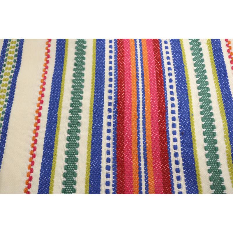Home&Manor Handcrafted Wool & Cotton Throw Blanket