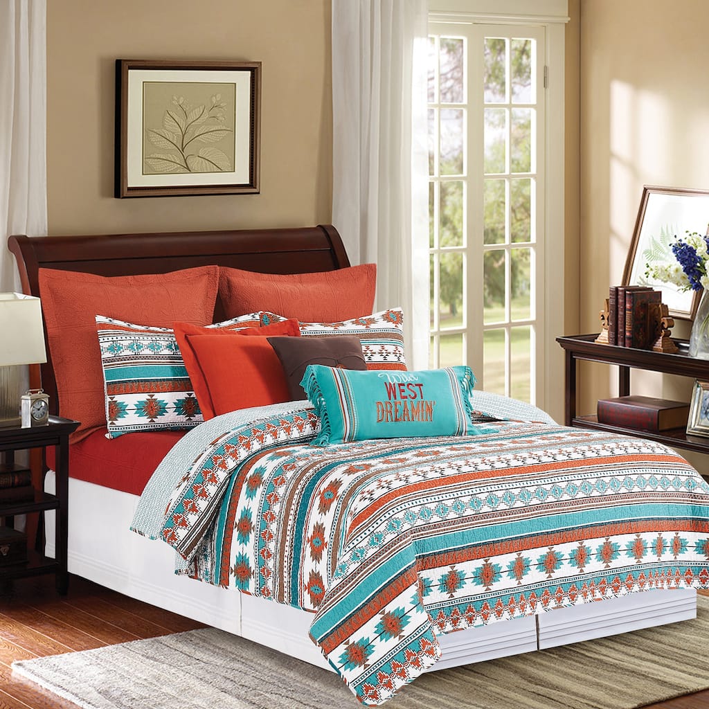 Aqua Valley Quilt Set