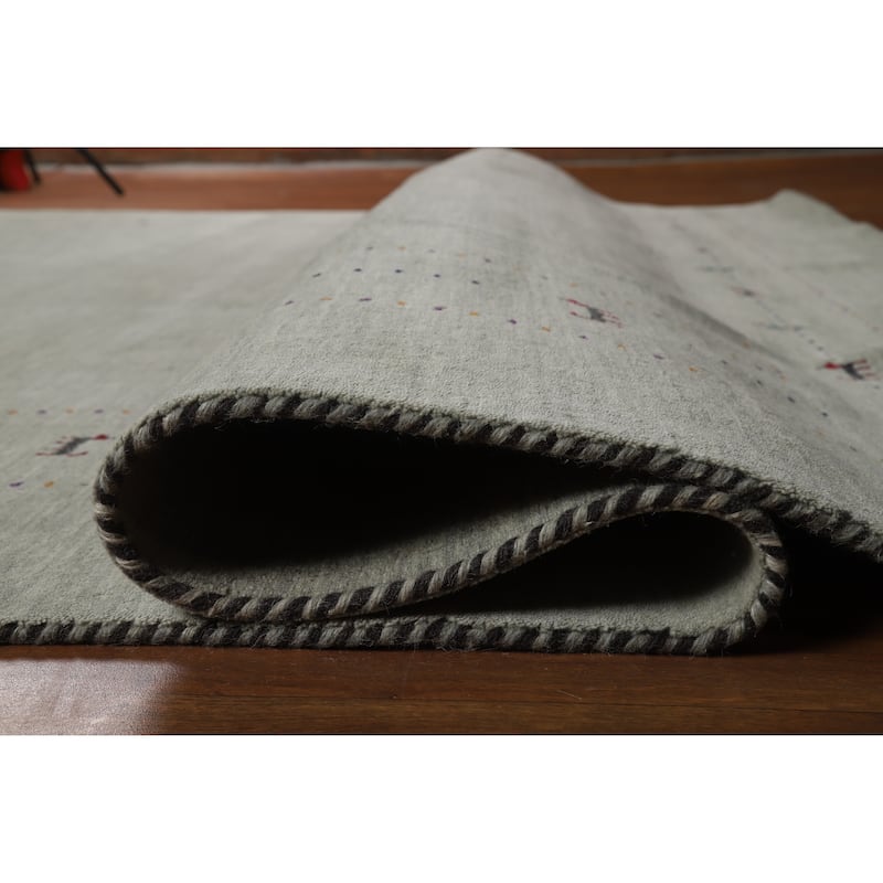 Tribal Wool Gabbeh Indian Area Rug 8x10 - 8' x 10'