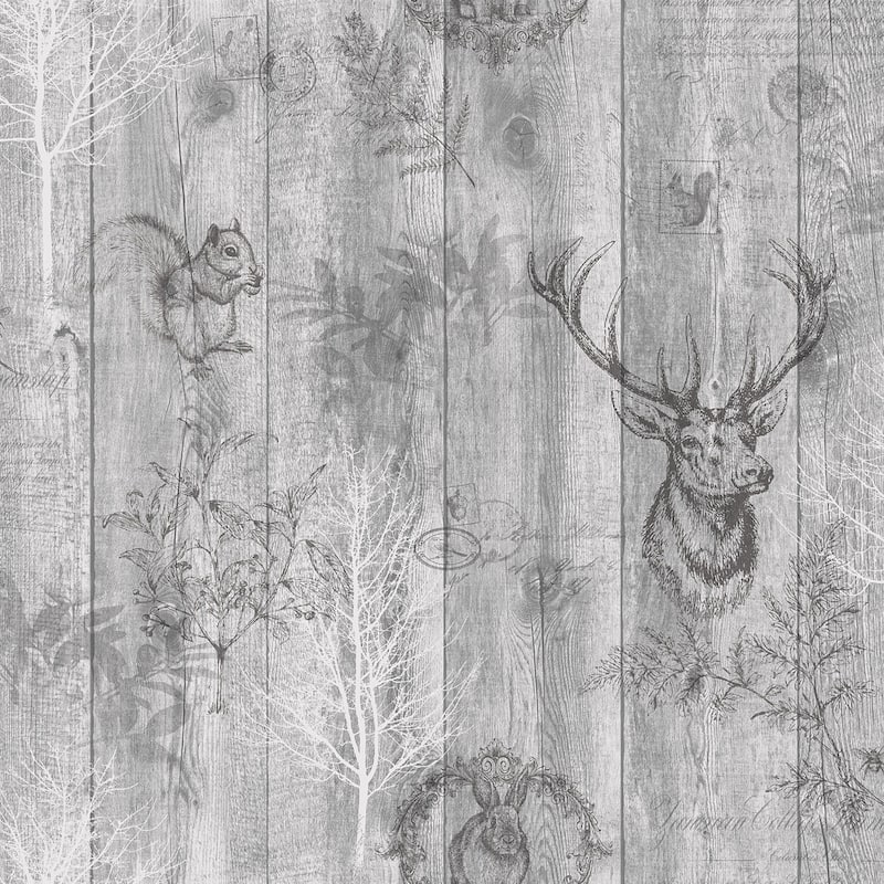 Stag Wood Panel Non-pasted Wallpaper – 396in x 20.8in