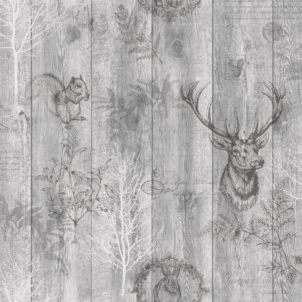 Stag Wood Panel Non-pasted Wallpaper – 396in x 20.8in