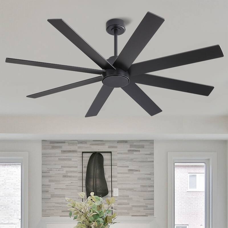 MLiAN 60 in. 8-Plywood Blades Indoor Ceiling Fan With Remote...