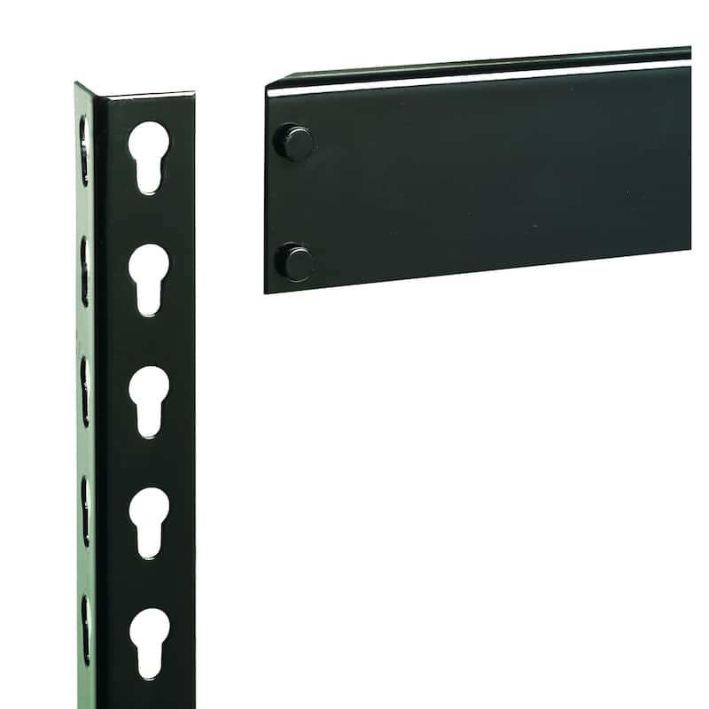 Iron Horse 3800 lb Riveted Shelving, 5-Shelf, 72"Hx36"Wx18"D, Black