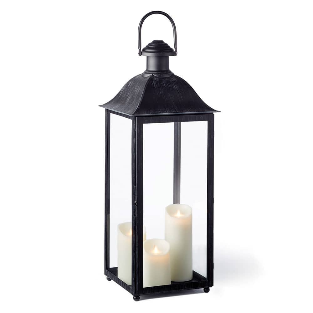 Coach House Washed Black 30-inch Outdoor Lantern - 30 in