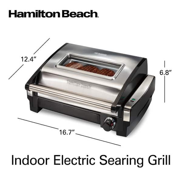 Hamilton Beach Indoor Searing Grill with Lid Window Bed Bath & Beyond