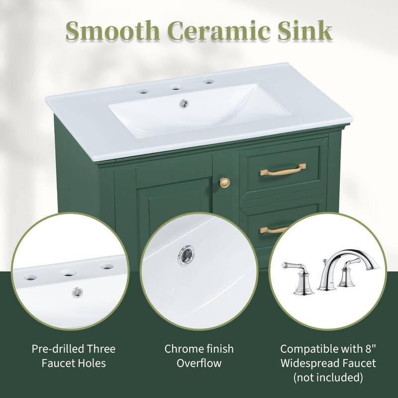 30" Bathroom Vanity with Sink