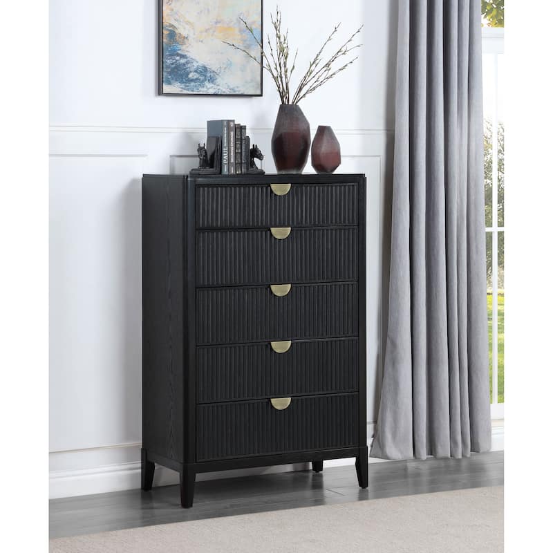 Brookmead Transition 5-drawer Bedroom Chest Black