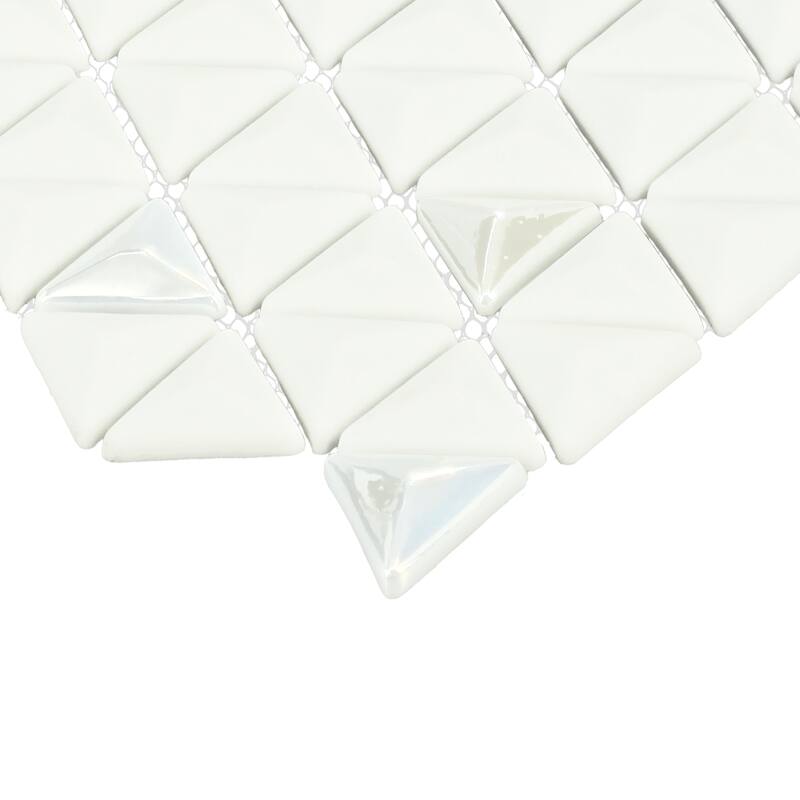 Daltile Starcastle 1" Triangle Glass Wall Mosaic (13 PC Per Carton) (11.77 SQFT Per Carton)