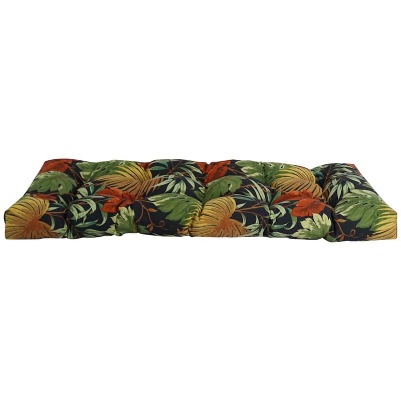Tufted Indoor/Outdoor Bench Cushion (Multiple widths from 46 to 60 inch)