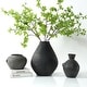 preview thumbnail 2 of 2, Approx.16" Earthy Gray Pottery Vase Cone-Shaped