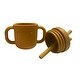 preview thumbnail 2 of 9, Skogsbarn Silicone Bear Toddler Cup with handles and straw