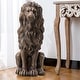 preview thumbnail 51 of 55, Glitzhome MGO Majestic Sitting Guardian Lion Statues Porch Sculpture Outdoor Indoor Set of 2