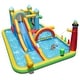 preview thumbnail 1 of 6, Gymax Inflatable Water Park w/Ocean Balls Climbing Wall Ball Pit Toss - Multicolor Multicolor - Kids