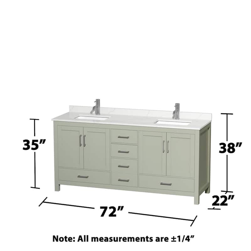 Wyndham Collection WCS141472D-QTZ-UNSM70 Sheffield 72" Free Standing