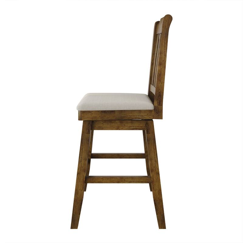 CraftPorch Classic Swivel Counter Chairs with Round Table