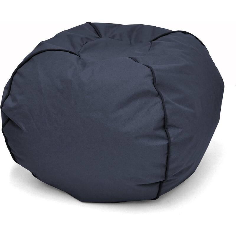 Heritage Kids Navy Blue Round Bean Bag Chair