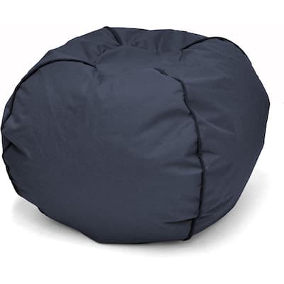 Heritage Kids Navy Blue Round Bean Bag Chair