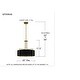 preview thumbnail 9 of 7, Hanley 4-Light Aged Brass Pendant - Aged Brass