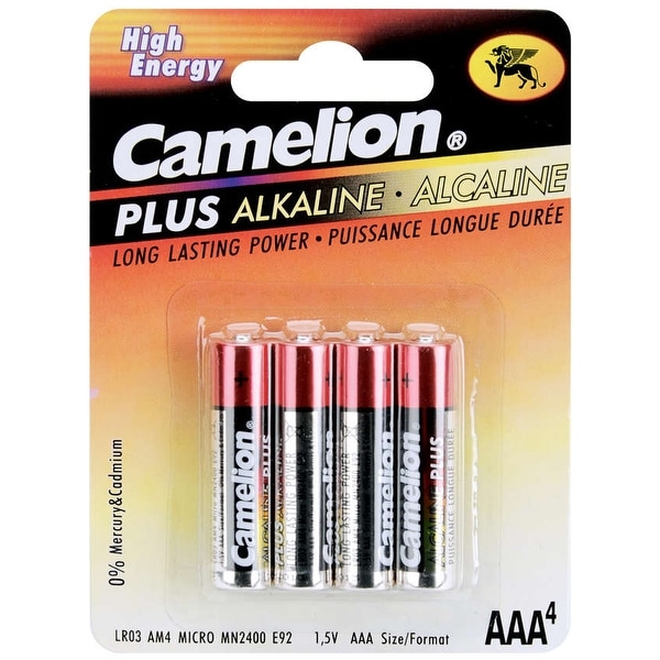 Alkaline Batteries 4/Pkg-AAA