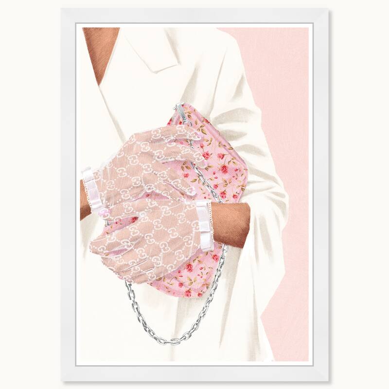 Wynwood Studio Prints Fashion Glam Treasured Handbag Clear Wall Art