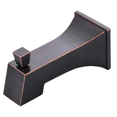 WOWOW Integrated Diverter Square Bathtub Spout in Modern