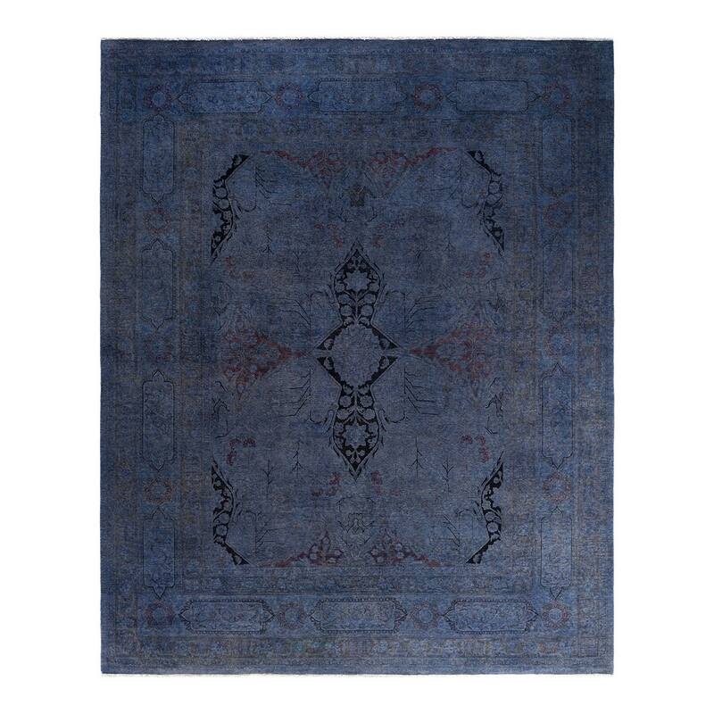 Fine Vibrance One-of-a-Kind Hand-Knotted Area Rug - Gray, 8' 3" x 10' 3" - 8' 3" x 10' 3"