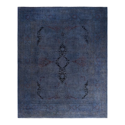 Fine Vibrance One-of-a-Kind Hand-Knotted Area Rug - Gray, 8' 3" x 10' 3" - 8' 3" x 10' 3"