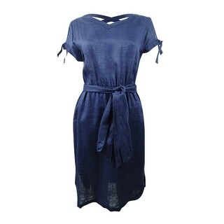 anne klein linen dress