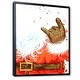 preview thumbnail 2 of 6, Designart "Christmas Holiday Fancy Santa Claus VI" Traditional Framed Christmas Canvas Wall Decor